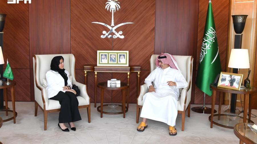 سفير السعودية لدى مصر يبحث مع المديرة التنفيذية لمنظمة تنمية المرأة تعزيز التعاون لدعم المرأة في العالم الإسلامي