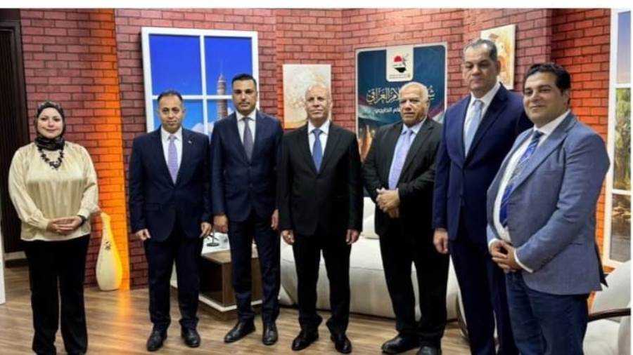 سفير العراق بالقاهرة يزور مكتب قناة العراقية ويشيد بدوره في تعزيز الحضور الإعلامي