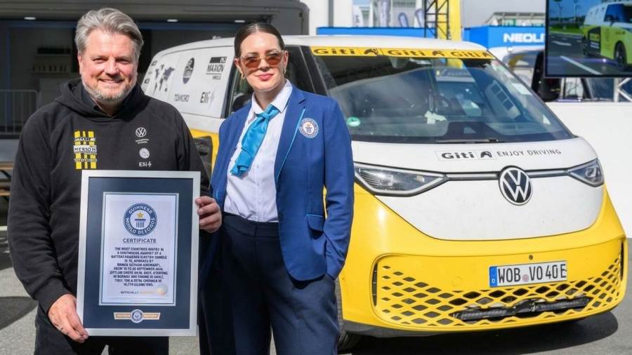 Volkswagen ID. Buzz تحصد رقمًا قياسيًا في موسوعة غينيس للأرقام القياسية لجولتها حول العالم 