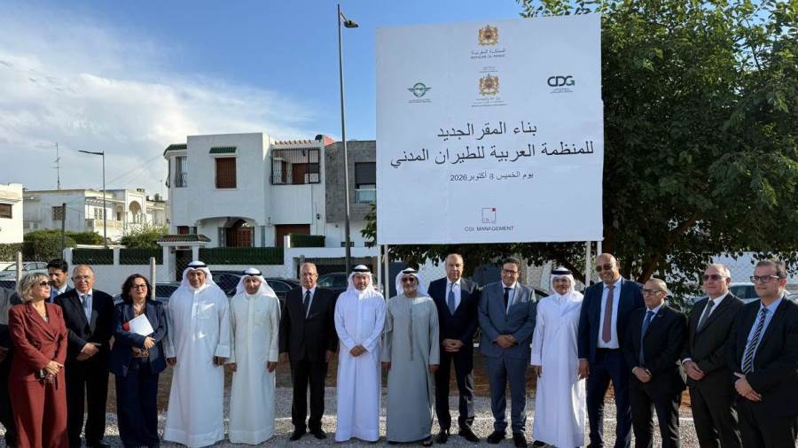 وزير الطيران يشهد وضع حجر الأساس لمشروع بناء المقر الجديد للمنظمة العربية للطيران المدني بالرباط