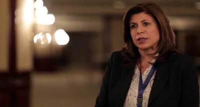 المستشار أول الدكتورة ندى العجيزى مديرة إدارة التنمية المستدامة والتعاون الدولى بالجامعة العربية