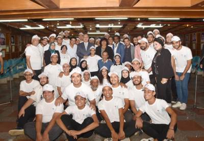 وزير الثقافة ومحافظ الفيوم يتابعان تدريبات "ابدا حلمك" ويشهدان طقوس الاشارات  