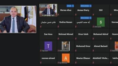 رئيس البورصة يلقي كلمة افتتاحية لطلاب جامعتي" بنها وقناة السويس" لتعزيز الثقافة المالية