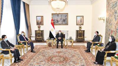 السيسي يستقبل السكرتير العام لمنطقة التجارة الحرة القارية الأفريقية