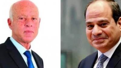 الرئيس السيسي يطمئن هاتفيا على نظيره التونسى