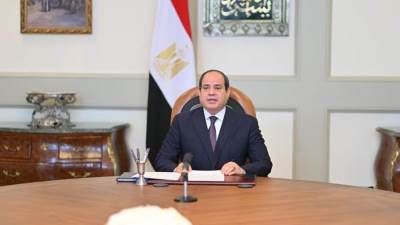 السيسي يوجه كلمة لرؤساء المحاكم الدستورية والمحاكم العليا 