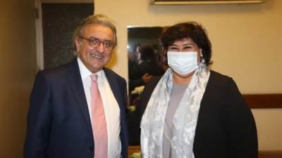 وزيرة الثقافة تشهد حفل تنمية المواهب بالأوبرا وترحب بعازف البيانو العالمي رمزى يسى