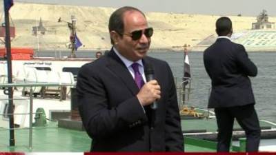 السيسى: الملاحة عادت بسلام فى قناة السويس وبنفس الكفاءة قبل الأزمة