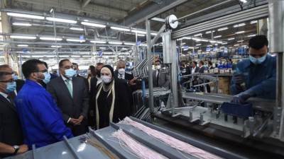 رئيس الوزراء ووزيرة الصناعة ومحافظ القليوبية يفتتحون المُجمّع الصناعي لمجموعة "العربي"