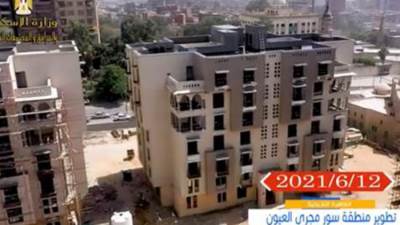 اكتمال الهيكل الخرسانى وانتهاء تشطيب واجهات بمشروع تطوير سور مجرى العيون