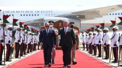 السيسي فى بغداد للمشاركة بالقمة الثلاثية بين مصر والعراق والأردن 