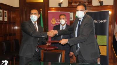 بنك مصر يوقع مذكرة تفاهم مع مايكروسوفت لإطلاق برنامج الابتكار التشاركي