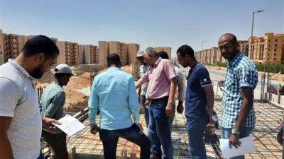 مسئولو جهاز "أكتوبر الجديدة" يتابعون أعمال تنفيذ الوحدات السكنية ضمن مبادرة الرئيس "سكن لكل المصريين"