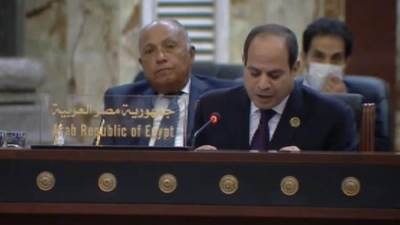 الرئيس السيسي: مصر ترفض كافة التدخلات الخارجية في شئون العراق والاعتداء غير الشرعي على أراضيه