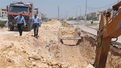 الإسكان: تطوير ورفع كفاءة منظومة الصرف الصحى بالعبور تحسبا للأمطار والسيول