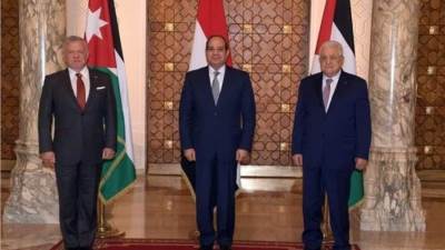 القمة المصرية الفلسطينية الأردنية تؤكد: لا مساس بثوابت القضية الفلسطينية