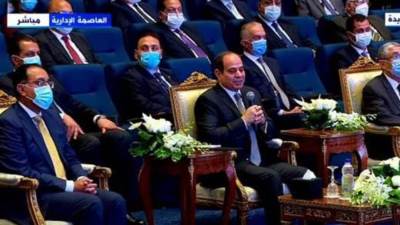 السيسي: يا رب انصر واستر مصر.. والعمل الخيري وصل للناس