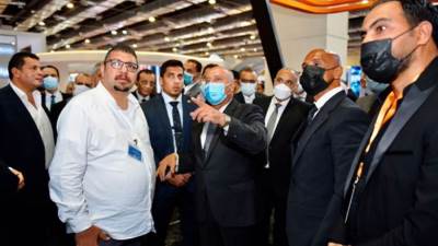 وزير النقل يزور جناح "ماسترسكاف" فى اليوم الرابع لمعرض النقل الذكى واللوجستيات