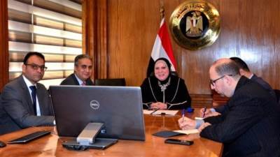 وزيرة التجارة والصناعة ونظيرها الكوري الجنوبي يبحثان سبل التعاون الاقتصادي بين البلدين