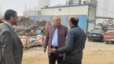 بهجات يتابع معدلات تنفيذ العمل بمثلث ماسبيرو ونماذج تشطيب الأبراج