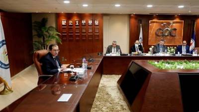 وزير البترول يجرى مباحثات مع وفد شركة SAP العالمية للبرمجيات