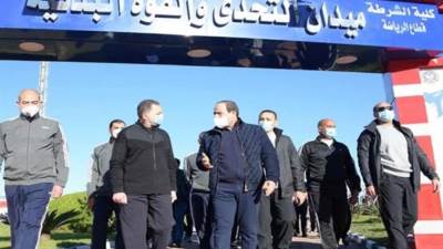 الرئيس السيسي يتفقد مقر أكاديمية الشرطة ويشهد التدريبات صباحا .. تفاصيل