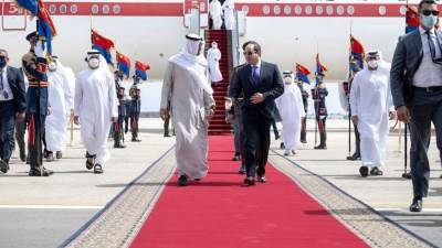 خلال استقباله سمو الشيخ محمد بن زايد: الرئيس السيسى يؤكد حرص مصر على استمرار التعاون الثنائى مع الإمارات فى مختلف المجالات