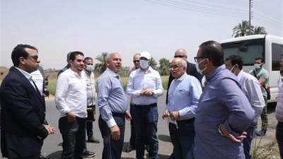 وزيرالنقل يتابع أعمال تنفيذ الجسور الترابية والمحطات لمشروع الخط الثاني للقطار الكهربائي السريع( أكتوبر /الأقصر / اسوان ) 