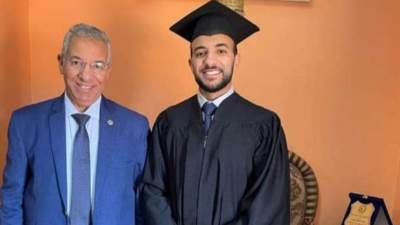 د. أماني الموجي تهنئ الدكتور محمد اليماني علي تعيين نجله معيدا بجامعة قناة السويس 