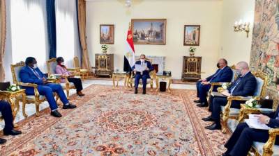 الرئيس السيسى: موقف مصر ثابت بالحفاظ على أمنها المائى وحقوقها التاريخية بمياه النيل