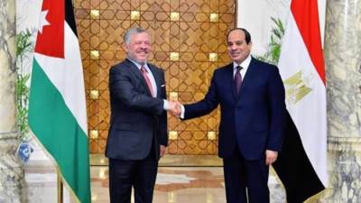 الرئيس السيسي يستقبل العاهل الأردني بشرم الشيخ