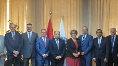 وزير المالية فى لقائه مع وفد كندى: نستهدف توطين الخبرات العالمية فى مجال سك العملة