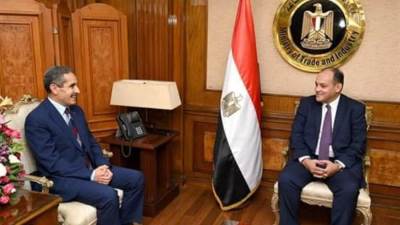وزير التجارة والصناعة يستقبل محافظ الغربية ويستعرضان منظومة التنمية الصناعية بالمحافظة
