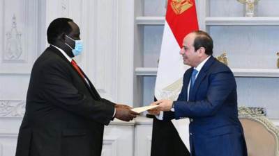 الرئيس السيسي يتلقى رسالة من رئيس جمهورية جنوب السودان