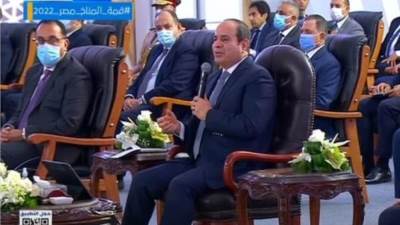 الرئيس السيسي: نستهدف 100 مليار دولار صادرات