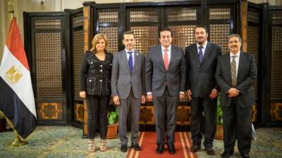 وزير الصحة يلتقي برئيس اتحاد المستشفيات العربية لتعزيز سبل التعاون