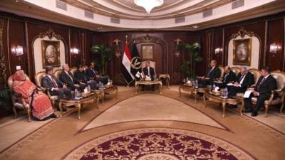 وزير الداخلية يستقبل رئيس الإتحاد الرياضى العربى للشرطة
