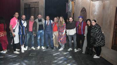 بالصور..المخرج عمرو عرفه وأمير طعيمه يشيدون بمسرحية "سيدتى الجميلة"