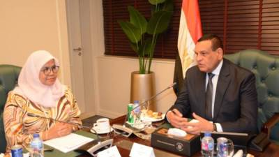 وزير التنمية يتابع مع المديرة التنفيذية لبرنامج الأمم المتحدة للمستوطنات البشرية الاستعدادات الخاصة باستضافة مصر للمنتدى الحضرى العالمى 2024