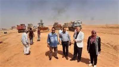 مسئولو "الإسكان" يتفقدون أعمال تمهيد الطرق بمداخل منطقة "الرابية" المضافة لمدينة الشروق