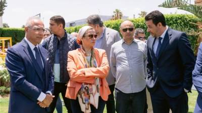 زيارة تفقدية من الدكتورة ياسمين فؤاد وزير البيئة لمصنع بروميتيون مصر للاطارات بالعامرية