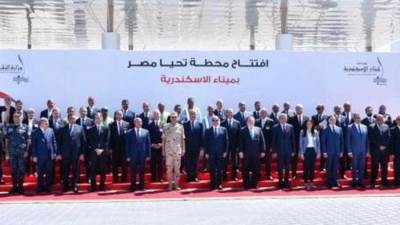 الرئيس السيسى يشهد افتتاح محطة تحيا مصر متعددة الأغراض بميناء الإسكندرية