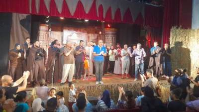 مسرح ثقافه فوه يشهد وصايا الدم