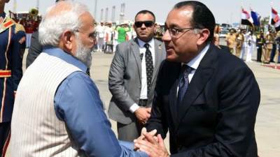 بدء جلسة المباحثات بين رئيس الوزراء ورئيس وزراء الهند