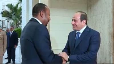 الرئيس السيسى يبحث مع رئيس وزراء إثيوبيا قضية سد النهضة