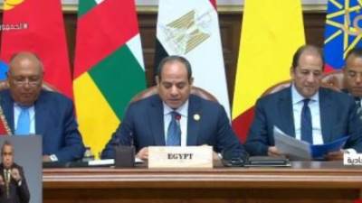 الرئيس السيسي بقمة دول الجوار: لدينا ما يقرب من 5 ملايين مواطن سودانى
