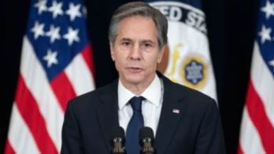  وزير خارجية أمريكا يؤكد التزام واشنطن بحل الدولتين لإنهاء الصراع العربي الإسرائيلى 