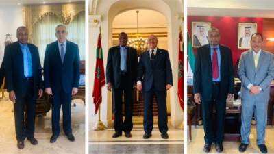 الدخيري يلتقي بسفراء الكويت والمغرب والعراق بالقاهرة