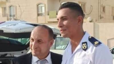 هاشم وراغب يهنئان الكابتن إيهاب كمال بمناسبة تخرج نجله الملازم أحمد إيهاب كمال من أكاديمية الشرطة