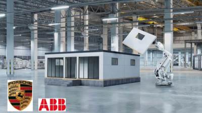 (ABB Robotics)  & (Porsche Consulting) تتعاونان لأتمتة صناعة البناء